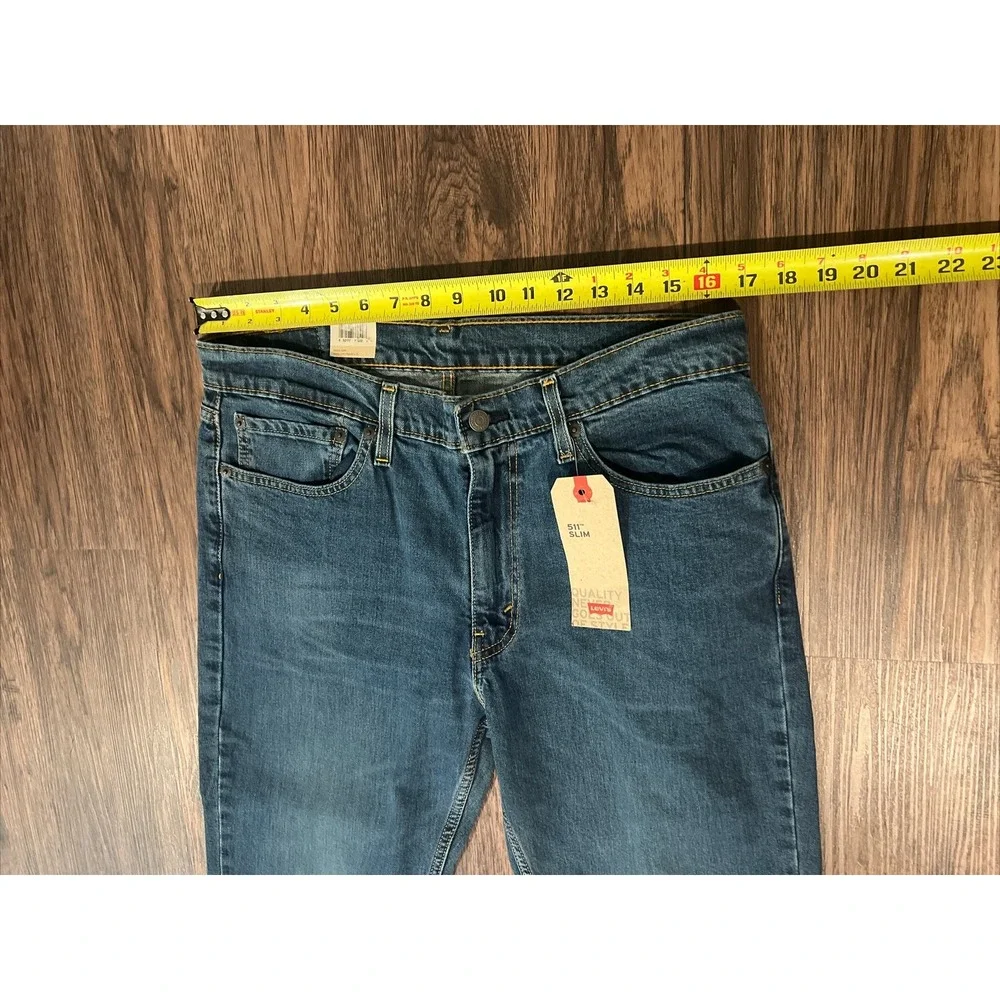 Levi's 511 Slim Fit Jeans W\Stretch Blue Men's Sizes NWT MSRP$69.50
